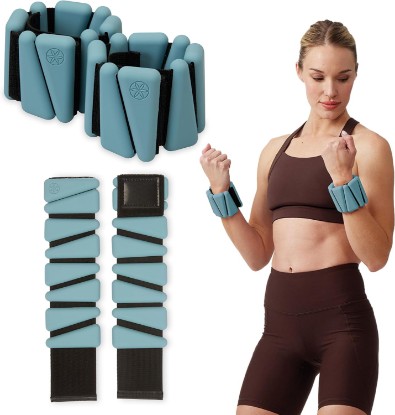 Picture of Gaiam Wrist and Ankle Weights, Wearable Bracelet to Strengthen, Tone & Sculpt, Adjustable Ankle Weights for Women & Men for Yoga, Dance, Pilates, Barre, Cardio, Home & Gym Use