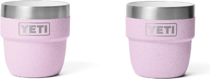 Picture of YETI Rambler 4 oz Stackable Cup, Stainless Steel, Vacuum Insulated Espresso/Coffee Cup, 2 Pack