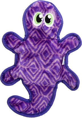 Picture of Outward Hound Durablez Medium Gecko Stuffing-Free Squeaky Plush Dog Toy for Puppies & Dogs - Interactive, Soft Yet Tough, No Mess, Jumbo Squeaker, Long-Lasting Play, 14 inch, Purple