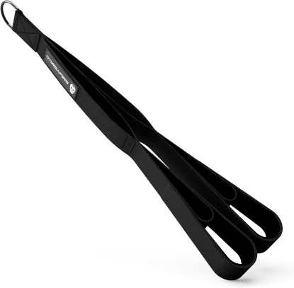 Picture of Gymreapers Tricep Rope Cable Attachment - Multi-Workout Tricep Pull Down Cable Attachment - Perfect Gym Cable attachments (3 Lengths Built in One)