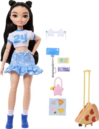 Picture of Barbie Dream Besties Weekend Getaway Renee Doll and Accessories | Fashion Doll with Removable Fashions & 7 Travel Themed Toy Pieces