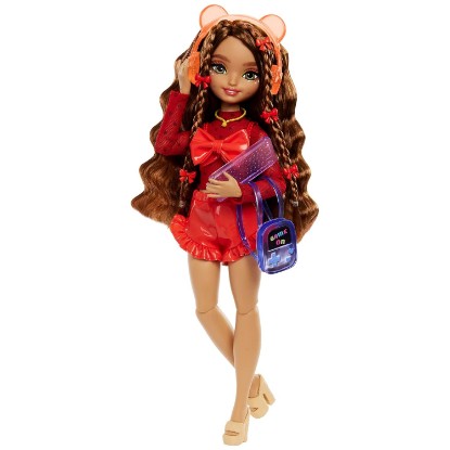Picture of Barbie Dream Besties Playset, Teresa Posable Fashion Doll with Brown Hair & Hairstyling Clips, 10 Video Game-Themed Accessories