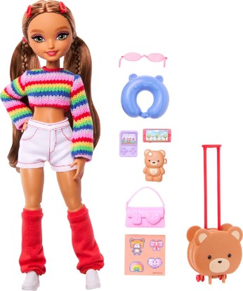 Picture of Barbie Dream Besties Weekend Getaway Teresa Doll & Accessories | Fashion Doll with Removable Fashions & 7 Travel Themed Accessories, Ages 3+
