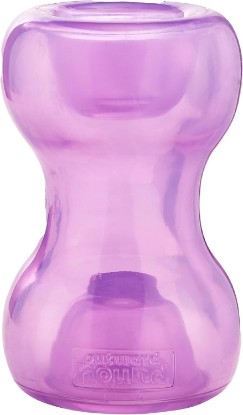Picture of Outward Hound Double Snoop Interactive Treat Dispensing Dog Toy, Purple, 6" | Rolls & Bounces, Treat Stuffer, Puzzle Ball & Slow Feeder, Enrichment, Mint Scented, Easy Clean, No BPA, Medium to Large Dogs