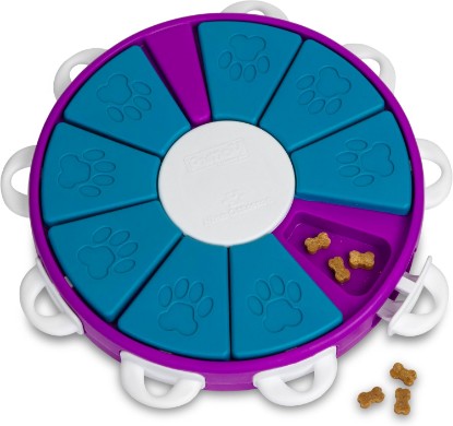 Picture of Outward Hound Nina Ottosson Dog Twister Dog Toy Treat Puzzle, 11.8" | Level 3 Advanced, 9 Hidden Treat Compartments, Kibble or Treats, Easy Clean, No BPA, Interactive Enrichment, Dogs & Puppies