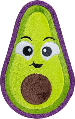 Picture of Outward Hound Tough Skinz Durable Chew Plush Squeaky Dog Toy, Avocado, 9" | 4 Tough Layers, Triple Stitched Seams, No Stuffing, Less Mess, Jumbo Squeaker, Fetch & Toss, Tough Chewers, Dogs & Puppies