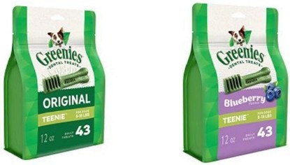 Picture of Greenies Teenie Variety Pack With 12 Oz. Original And 12 Oz. Blue Berry Dental Dog Treats