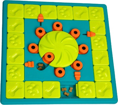 Picture of Outward Hound Nina Ottosson MultiPuzzle Dog Toy Treat Puzzle, 15" | Level 4 Expert, 28 Hidden Treat Compartments, Holds 1 Cup Kibble or Treats, Easy Clean, No BPA, Enrichment, Dogs & Puppies