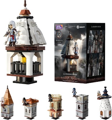 Picture of Wise Block Assassin's Creed Leap of Faith Building Set | Collectible Building Kit for Adults, Ages 18+, Legendary Assassins - Desktop Display Gift for Gaming Fans - HA395101
