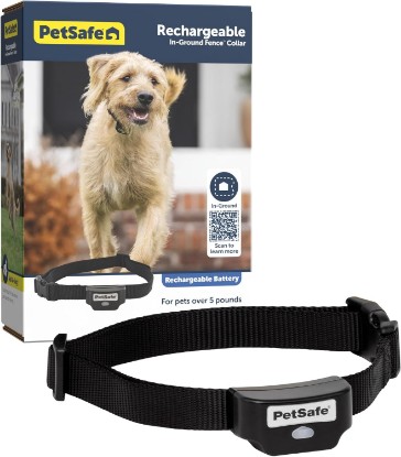 Picture of PetSafe Rechargeable In-Ground Fence Collar | Collar Only, Replacement, Extra, Add-A-Dog, Waterproof, Tone and Static, Dogs & Cats 5 lb+, Fits 6-26in Necks