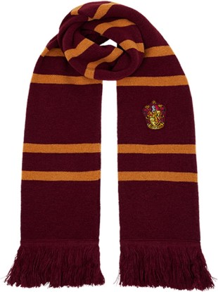 Picture of Harry Potter Knitted Scarf, House Colors with Crest Design | Soft Winter Knit for Kids & Adults, Costume & Collectible Gift for Harry Potter Fans, 66 ” x 7 ”