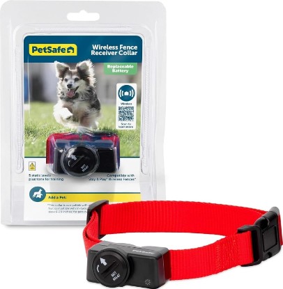 Picture of PetSafe Wireless Pet Containment System Collar | Collar Only, Replacement, Extra, Add-A-Dog to PetSafe Wireless Fence, Waterproof, Tone & Static, Pets 8 lb+, Neck 6-28 in