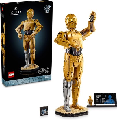 Picture of LEGO Star Wars C-3PO Buildable Droid Figure, Build and Display Model with C-3PO Minifigure, Star Wars Collectible for Home or Office Décor, Nostalgic Gift Idea for Adults, Fans or Collectors, 75398