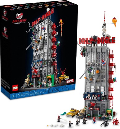 Picture of LEGO Marvel Spider-Man Daily Bugle Building Sets for Adults - Display as Office or Book Shelf Decor - Gifts for Christmas - 25 Minifigures - 76178