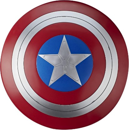 Picture of Marvel Legends Series Captain America Shield, Captain America: Brave New World Collectible Adult Premium Roleplay Item | Marvel Legends Gear Life Size Prop Replica Brave New World - Captain America Shield