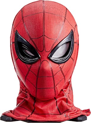 Picture of Spider-Man Marvel Legends Series Homecoming Electronic Expressive Mask, Premium Interactive Roleplay Gear for Adults | Marvel Legends Gear Life Size Prop Replica Spider-Man Homecoming - Spider-Man Electronic Expressive Mask