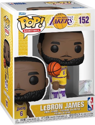 Picture of Funko POP! NBA: Lakers - Lebron James 6 | Official Sports Merch - Collectable Vinyl Figurine for Shelf Display - Birthday Gift Idea for Fans and Collectors