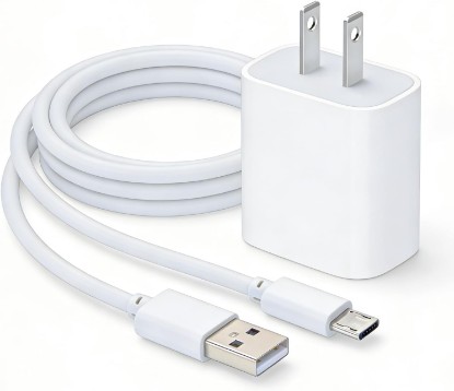 Picture of Update Micro USB Charging Cable with AC Power Adapter Compatible with Withings BPM Connect/Core & iHealth Neo Digital Blood Pressure Monitor – 3.3FT Replacement Charger Cord (Not for BPM Vision)