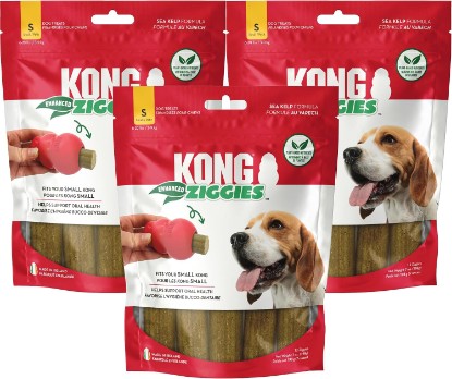 Picture of KONG Ziggies - 3 Pack Small - Dental Treat Sticks for Dogs (Enhanced)