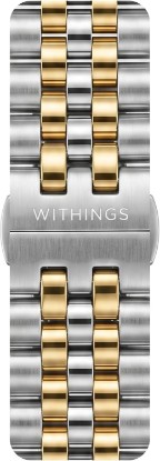 Picture of Withings Metal Full Links Nova Brilliant Silver/Gold Wristband 18mm | Replacement band