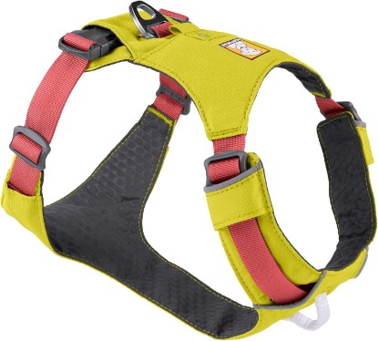 Picture of Ruffwear Hi & Light Dog Chest Harness, Lichen Green, Small | Lightweight, Minimalist, Low-Profile Fit, Debris-Resistant Liner, Two Leash Attachment Points, ID Pocket and Reflective Trim