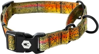 Picture of Wolfgang Heavy Duty Martingale Dog Collar with Quick Release Nylon Buckle for Walking & Training, CutBow Print, Medium | Heavy Duty, with Quick Release Nylon Buckle for Walking & Training