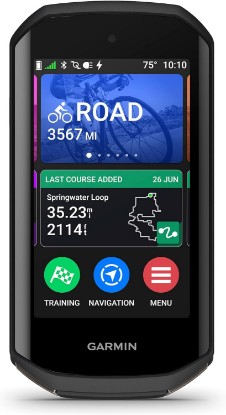 Picture of Garmin Edge® 1050, Premium Cycling Computer | Large & Vivid Touchscreen, Advanced Cycling Metrics, Built-In Speaker, Garmin Coach, Groupride, Road Hazard Alerts