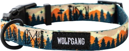 Picture of Wolfgang Heavy Duty, Adjustable Dog Collar with Quick Release Nylon Buckle for Walking & Training, Overland Print, Medium