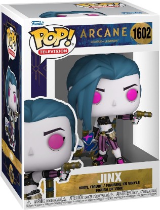 Picture of Funko POP! TV: Arcane - League of Legends - Jinx | Official Cartoon/Animation Merch - Collectable Vinyl Figurine for Shelf Display - Birthday Gift Idea for Fans and Collectors