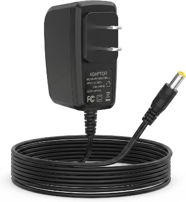 Picture of 6V 1A AC Adapter Fit for Omron Blood Pressure Monitor Hem-ADPTW5 | 6V Power Supply Charger Cord Replacement for Omron Blood Pressure Monitor 5, 7,10 Series BP5100 BP5250 BP5450