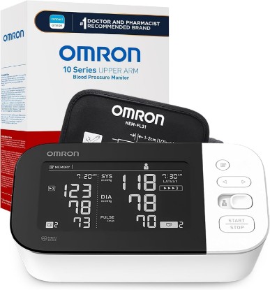 Picture of Omron 10 Series Blood Pressure Monitor for Home Use & Upper Arm Blood Pressure Cuff - #1 Doctor & Pharmacist Recommended Brand - Clinically Validated - Connect App