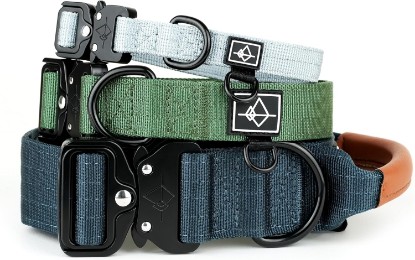 Picture of MADE TO ROAM Explorer Dog Collar | Heavy Duty Nylon & Durable Metal Buckle | Premium adjustable collar with rust-resistant hardware. Fits small to large dogs. 15 colors. Matching leash & harness
