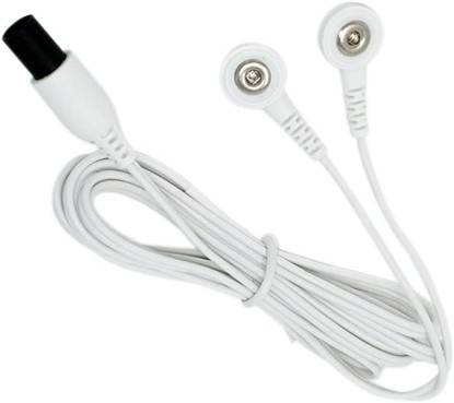 Picture of Discount TENS Brand - Lead Wire Compatible with Omron, Snap Connector | Molded strain-relief sleeves, durable flexible insulated cable resists kinking and breakage, connects 2 electrodes per wire