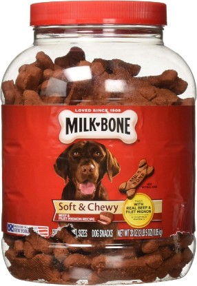 Picture of Milk-Bone Soft & Chewy Dog Snacks (Beef & Filet Mignon Recipe) 37oz