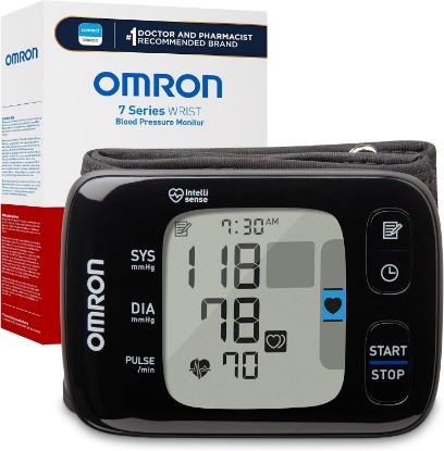Picture of Omron 7 Series Wireless Wrist Blood Pressure Monitor for Home Use - #1 Doctor & Pharmacist Recommended Brand - Clinically Validated - Connect App