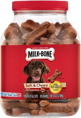 Picture of Milk Bone Soft & Chewy Dog Snacks (Beef & Filet Mignon Recipe) 37Oz (Pack of 2)