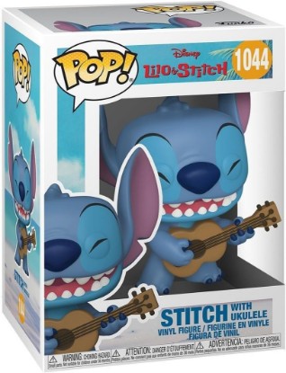 Picture of Funko POP! Disney Lilo & Stitch - Stitch with Ukulele | Official Cartoon/Animation Merch - Collectable Vinyl Figurine for Shelf Display - Birthday Gift Idea for Fans and Collectors