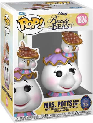 Picture of Funko POP! Disney Beauty and the Beast - Mrs. Potts with Chip | Official Merch - Collectable Vinyl Figurine for Shelf Display - Birthday Gift Idea for Fans and Collectors