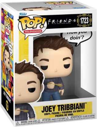 Picture of Funko POP! Sayings: Friends - Joey Tribbiani | Official Comedy Merch - Collectable Vinyl Figurine for Shelf Display - Birthday Gift Idea for Fans and Collectors