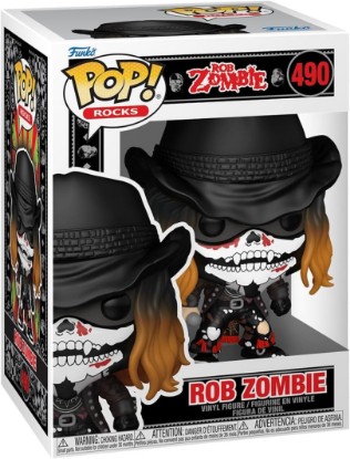 Picture of Funko POP! Rocks: Rob Zombie with Bandana | Official Merch - Collectable Vinyl Figurine for Shelf Display - Birthday Gift Idea for Fans and Collectors