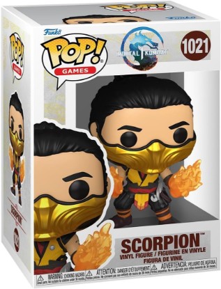 Picture of Funko POP! Games: Mortal Kombat 1 - Scorpion | Official Video Games Merch - Collectable Vinyl Figurine for Shelf Display - Birthday Gift Idea for Fans and Collectors