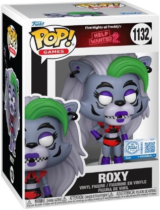 Picture of Funko Pop! Games Five Nights at Freddy's™: Help Wanted 2™ Roxy Vinyl Figure, Gray and Green, 4.3-4.9 Inches, #1132, Exclusive Collectible