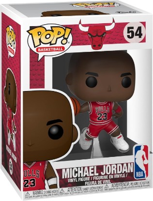 Picture of Funko POP! NBA: Chicago Bulls - Michael Jordan | Official Sports Merch - Collectable Vinyl Figurine for Shelf Display - Birthday Gift Idea for Fans and Collectors