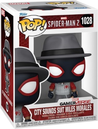 Picture of Funko POP! Games: Spider-Man 2 - City Sounds Miles | Official Video Games Merch - Collectable Vinyl Figurine for Shelf Display - Birthday Gift Idea for Fans and Collectors