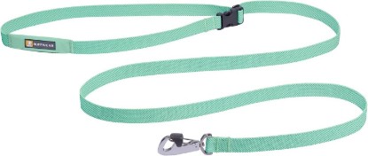 Picture of Ruffwear Flagline Dog Leash, Lightweight 6.5 ft Lead, Sage Green | Light & Strong Lockable Swivel Crux Clip, Waist‑Worn or Handheld, Adjustable Length, Low‑Profile Pick‑Up Bag Stash Pocket