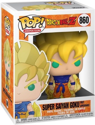 Picture of Funko POP! Animation: Dragon Ball Z - Super Saiyan Goku (First Appearance) | Official Anime Merch - Collectable Vinyl Figurine for Shelf Display - Birthday Gift Idea for Fans and Collectors