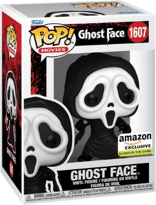 Picture of Funko POP! Movies: Ghostface - Glow in the Dark - Amazon Exclusive | Official Horror Merch - Collectable Vinyl Figurine for Shelf Display - Birthday Gift Idea for Fans and Collectors