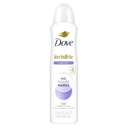 Picture of Dove Advanced Care Antiperspirant Deodorant Dry Spray Sheer Fresh Invisible Antiperspirant Tested on 100 Colors Anti-Stain Antiperspirant With Sweat Protection 3.8 oz
