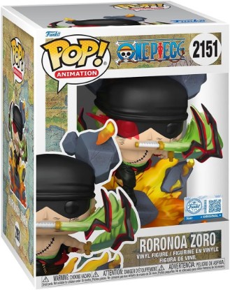 Picture of Funko POP! Premium: One Piece - Zoro King of Hell - Amazon Exclusive | Official Merch - Collectable Vinyl Figurine for Shelf Display - Birthday Gift Idea for Fans and Collectors