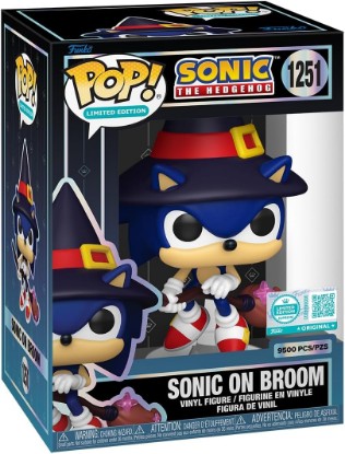 Picture of Funko POP! Supreme Limited Edition: Sonic The Hedgehog - Sonic on Broom | Official Merch - Collectable Vinyl Figurine for Shelf Display - Birthday Gift Idea for Fans and Collectors